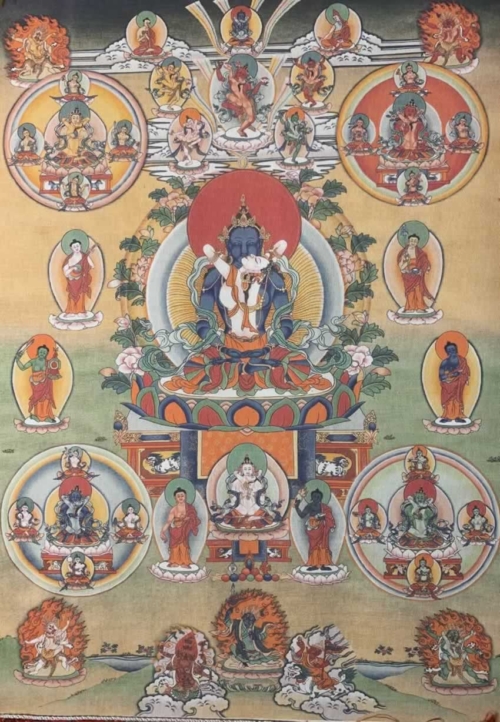 Vajradhara with Consort Thangka